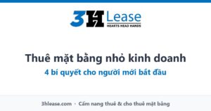 Thuê mặt bằng nhỏ kinh doanh: 4 bí quyết cho người mới